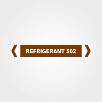 Refrigerant 502 Pipe Marker