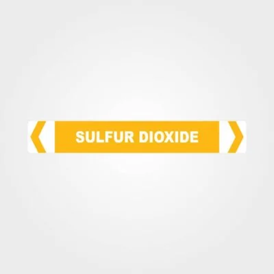 Sulfur Dioxide Pipe Marker