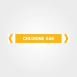 Chlorine Gas Pipe Marker