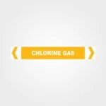 Chlorine Gas Pipe Marker