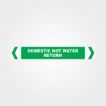 Domestic Hot Water Return Pipe Marker