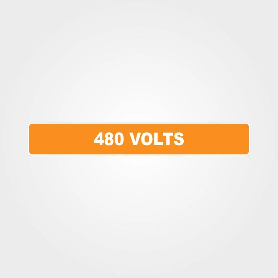 480 Volts Pipe Marker