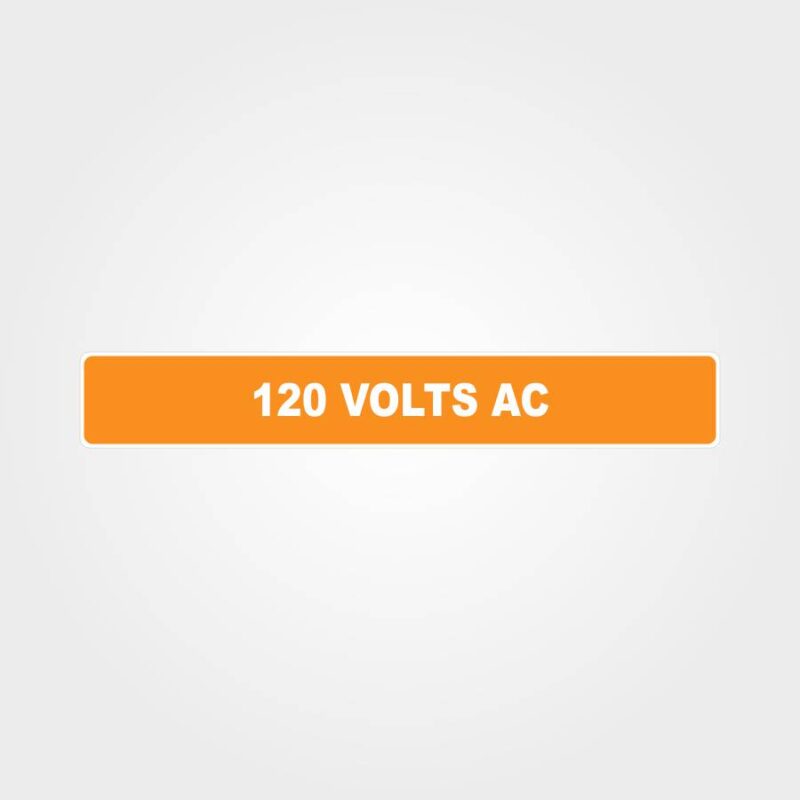 120 Volts AC Pipe Marker