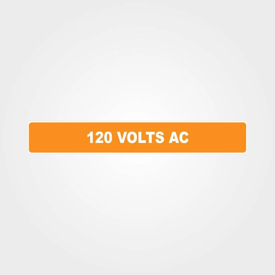 120 Volts AC Pipe Marker