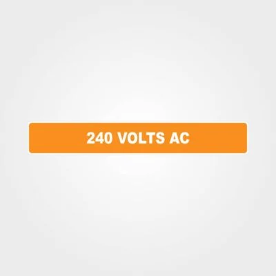 240 Volts AC Pipe Marker