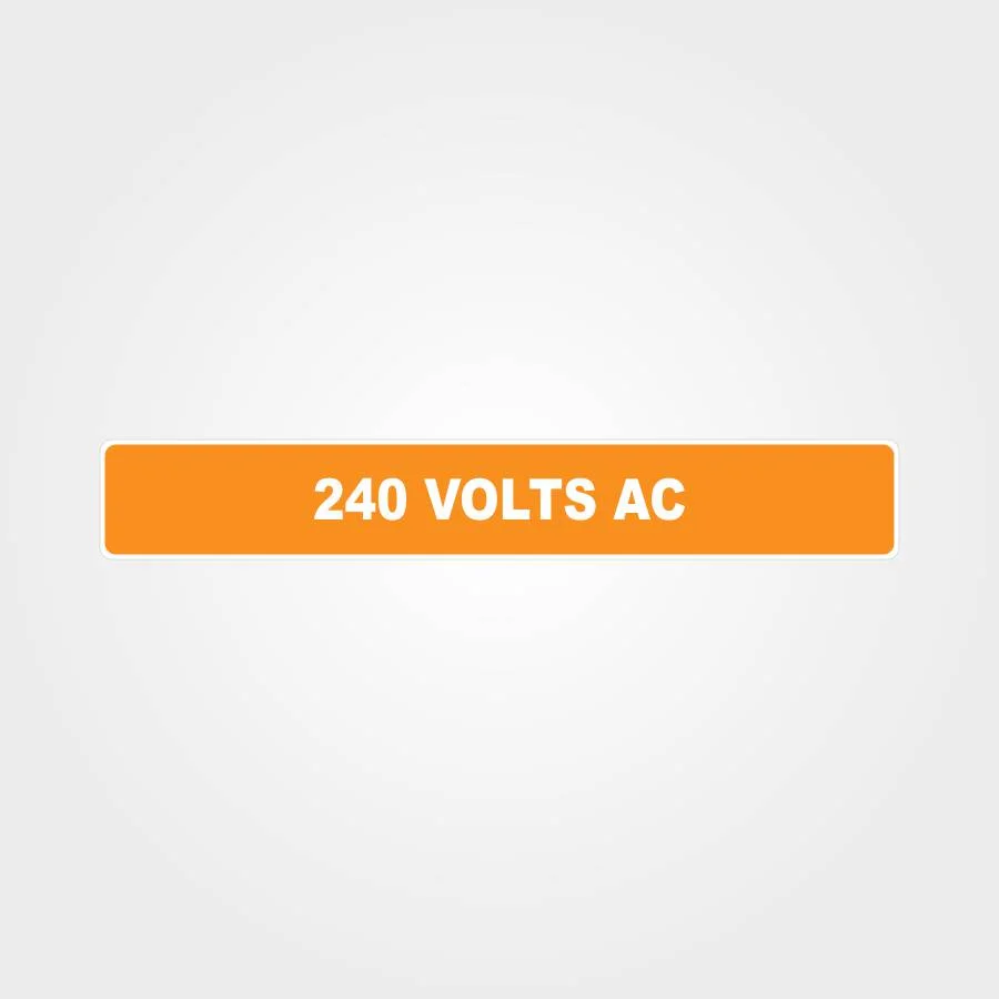 240 Volts AC Pipe Marker