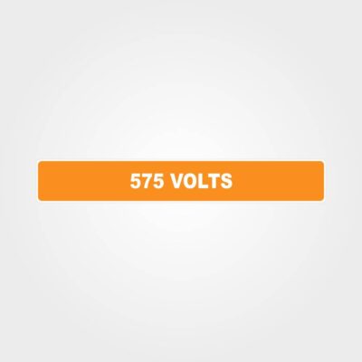 575 Volts Pipe Marker