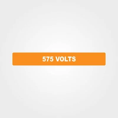 575 Volts Pipe Marker