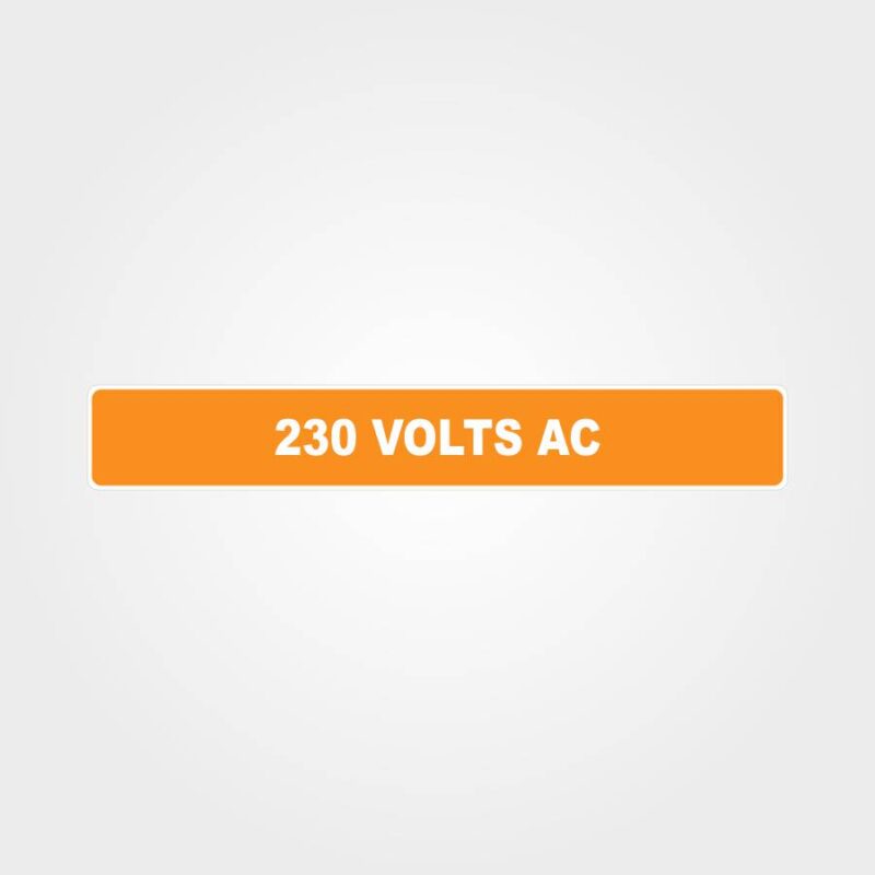 230 Volts AC Pipe Marker