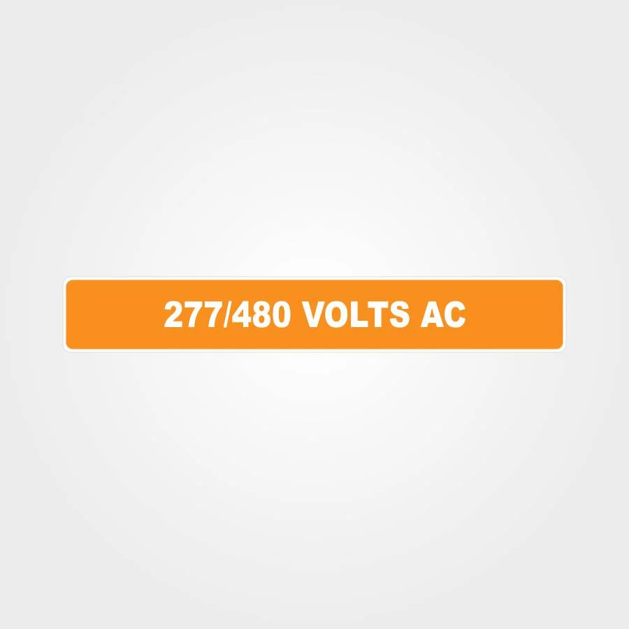 277/480 Volts AC Pipe Marker