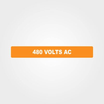 480 Volts AC Pipe Marker