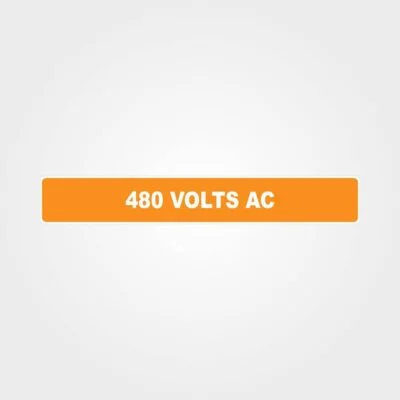 480 Volts AC Pipe Marker