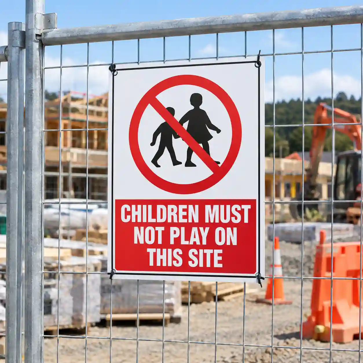 children-must-not-play-on-this-site-use-case Children Must Not Play On This Site Sign NZ