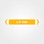LP Gas Pipe Marker