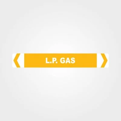 LP Gas Pipe Marker