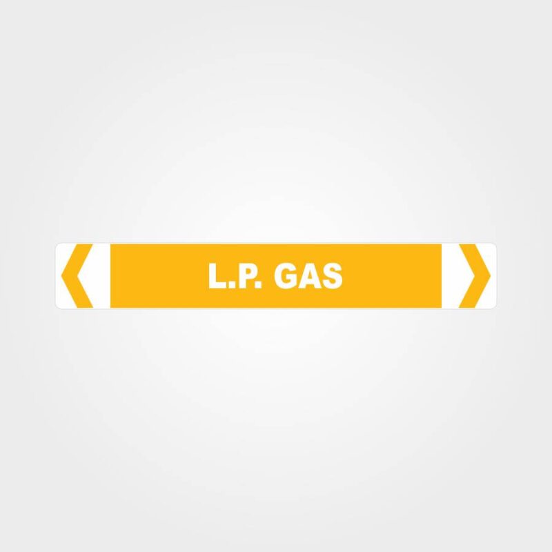 LP Gas Pipe Marker