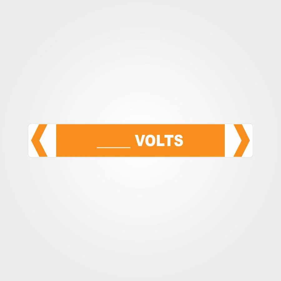 Custom Volts Pipe Marker