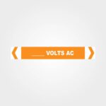 Custom Volts AC Pipe Marker