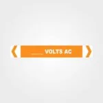 Custom Volts AC Pipe Marker
