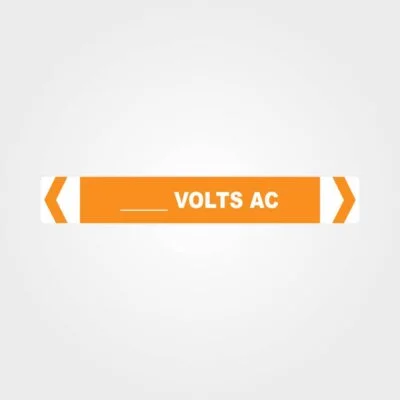 Custom Volts AC Pipe Marker