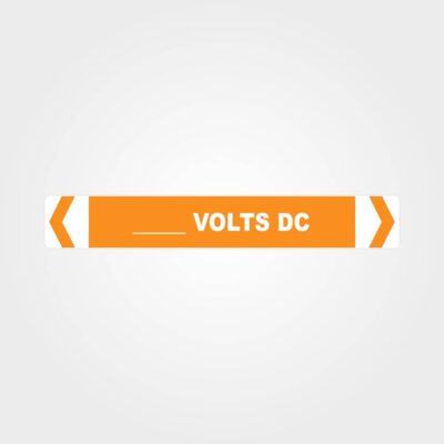 Custom Volts DC Pipe Marker