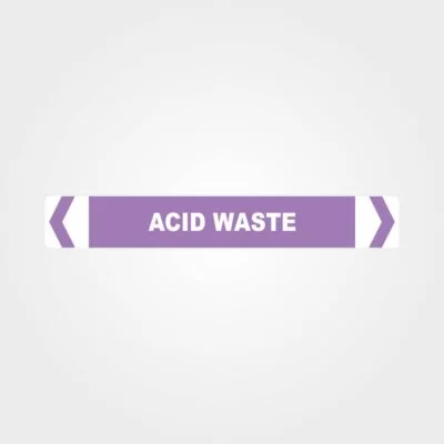 Acid Waste Pipe Marker