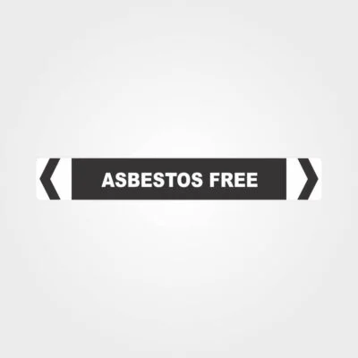 Asbestos Free Pipe Marker