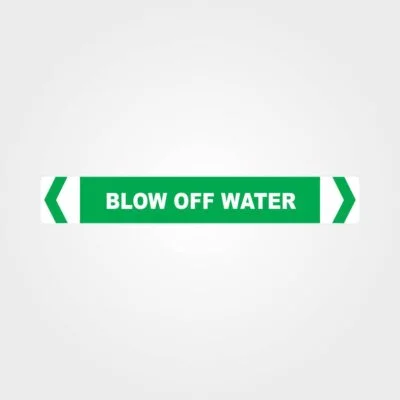 Blow Off Water Pipe Marker