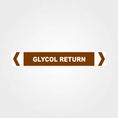 Glycol Return Pipe Marker