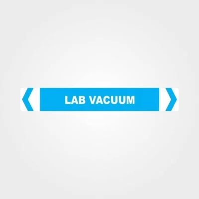 Lab Vacuum Pipe Marker