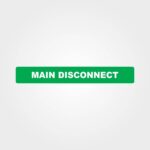 Main Disconnect Pipe Marker