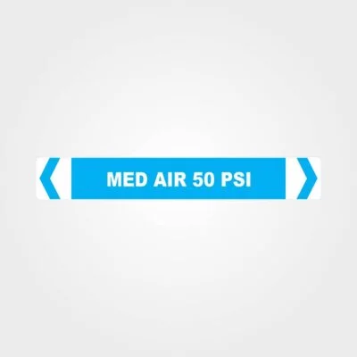 Med Air 50 PSI Pipe Marker