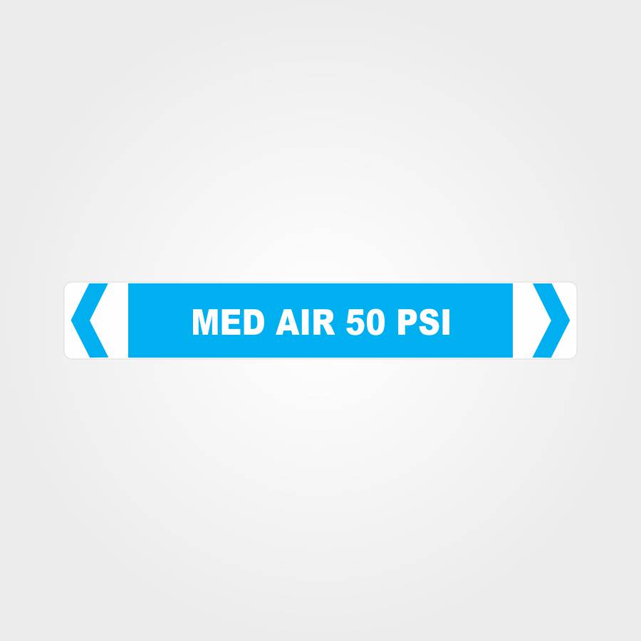 Med Air 50 PSI Pipe Marker