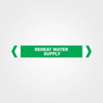 Reheat Water Supply Pipe Marker