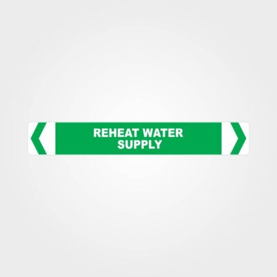 Reheat Water Supply Pipe Marker
