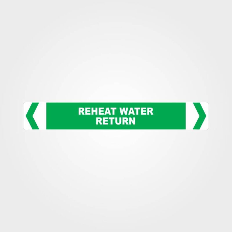 Reheat Water Return Pipe Marker