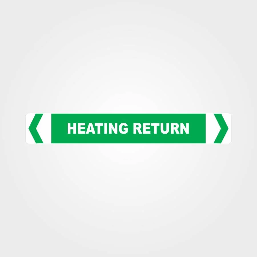 Heating Return Pipe Marker