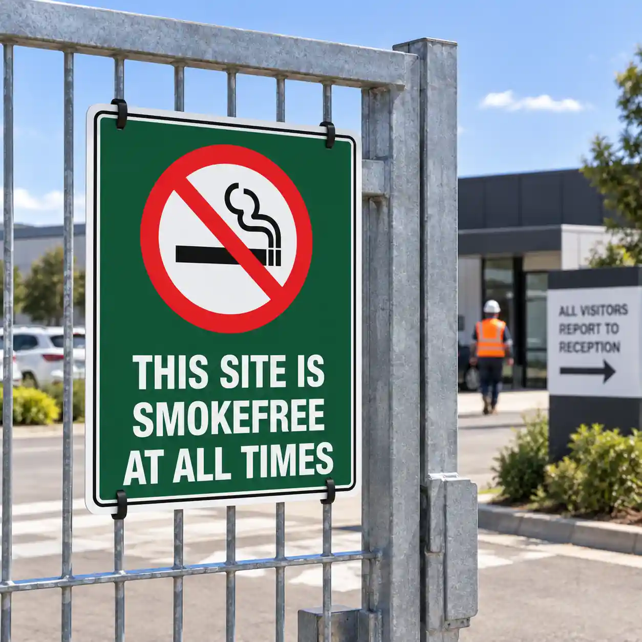 this-site-is-smokefree-cable-ties-use-case This Site Is Smokefree At All Times Sign NZ