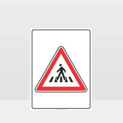 Pedestrian Crossing Sign - portrait
