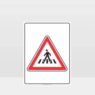 Pedestrian Crossing Sign - portrait