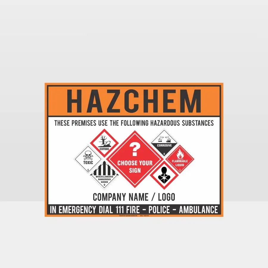 Multiple Hazards Gate Entry Sign