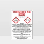 Hydrochloric Acid Danger Sign