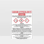 Sodium Hypochlorite Danger Sign