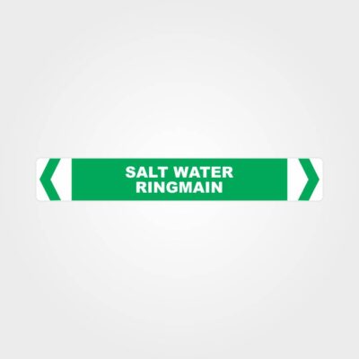 Salt Water Ringmain Pipe Marker
