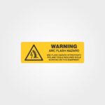 Warning Arc Flash Hazard Sticker