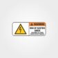 Warning Risk Of Electric Shock Label