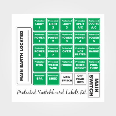 Protected Switchboard Labels Kit