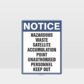 Notice Hazardous Waste Satellite Accumulation Point Sign