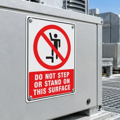 Do Not Step Or Stand On This Surface Sign NZ