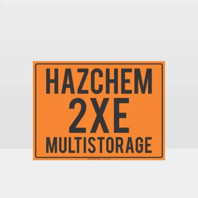 HAZCHEM 2XE Multi-storage Sign